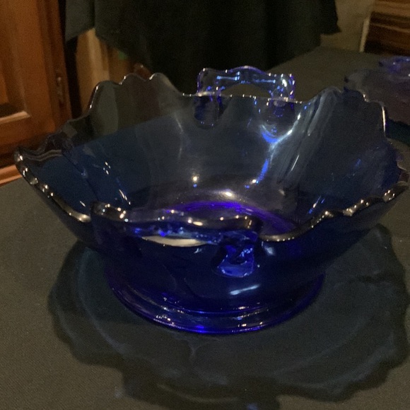Beautiful Cobalt Blue Decorative Bowl - Picture 3 of 8